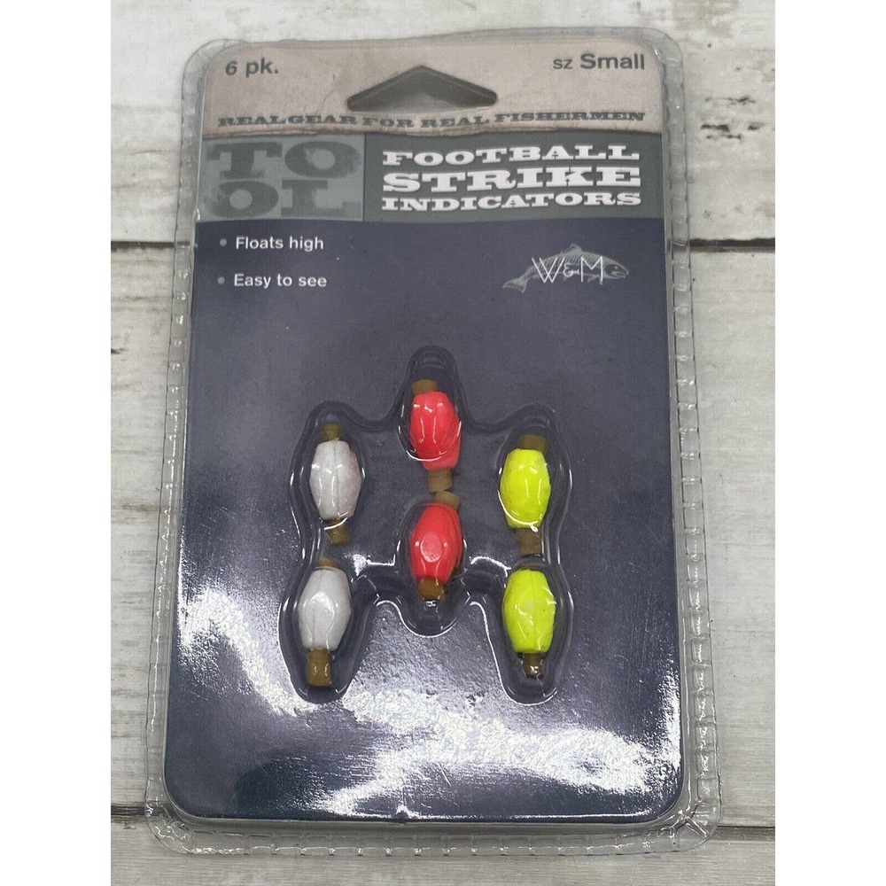 Wright & McGill Football Strike Indicators Size Small Real Gear For Fisherman